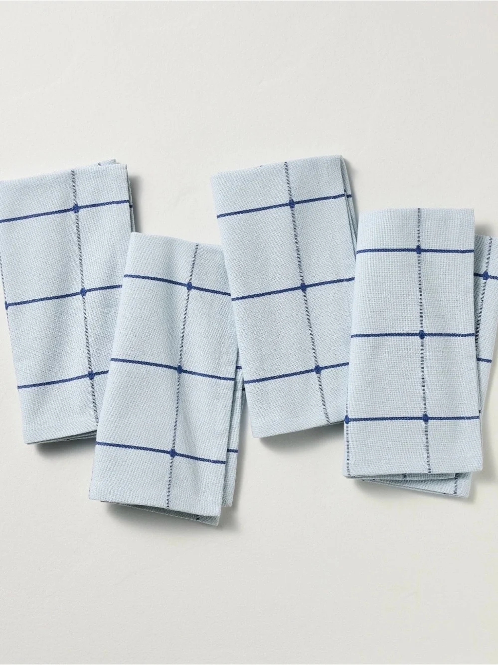 4pc Hearth & Hand Magnolia Blue Gingham Napkin Set